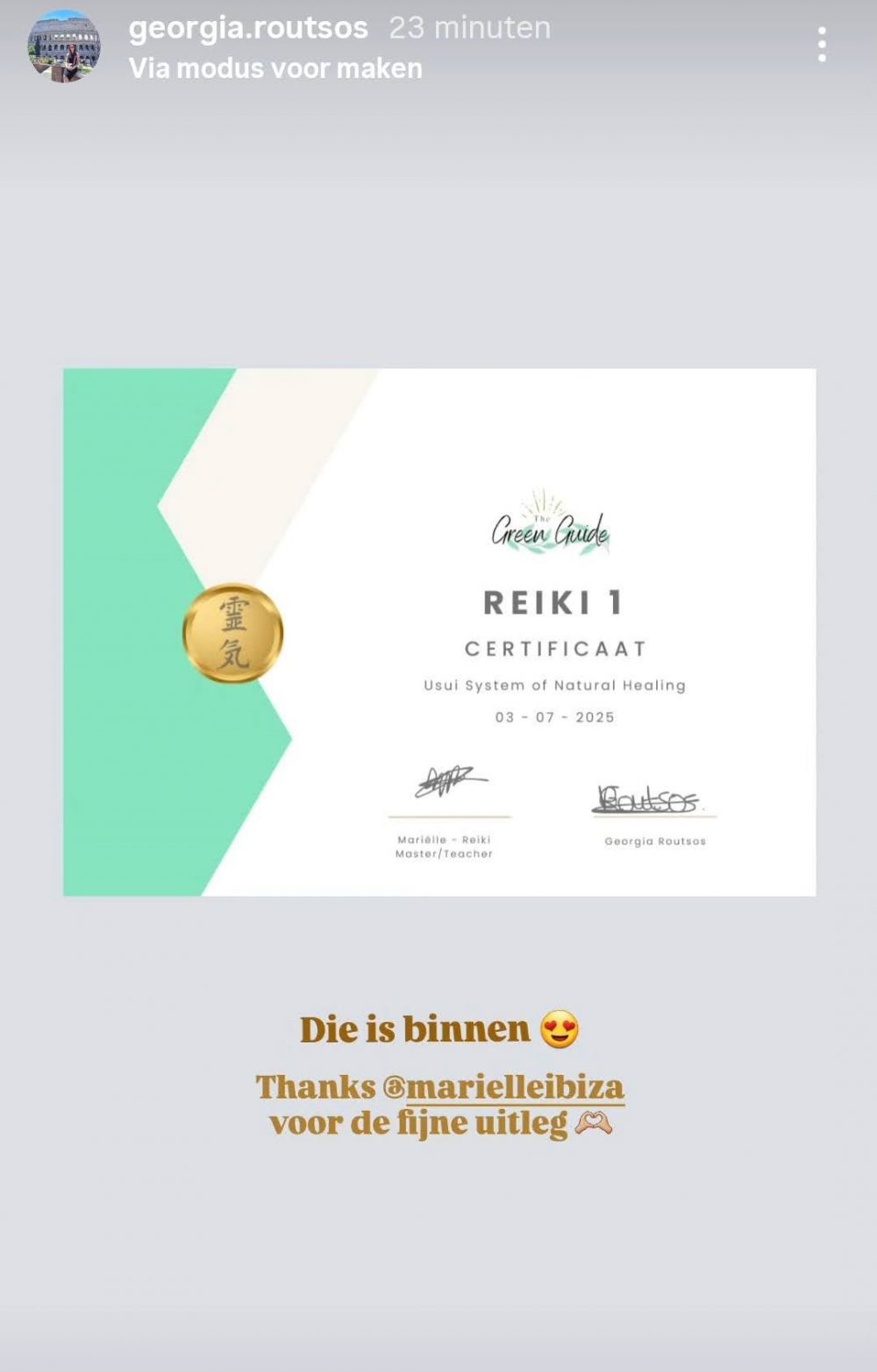 Online reiki cursus 1 2 3